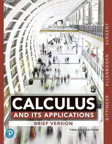 Beispielbild fr Calculus and Its Applications: Brief Version zum Verkauf von Campus Bookstore