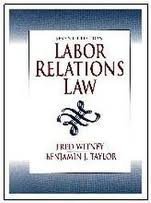 Imagen de archivo de Labor Relations Law a la venta por Wonder Book