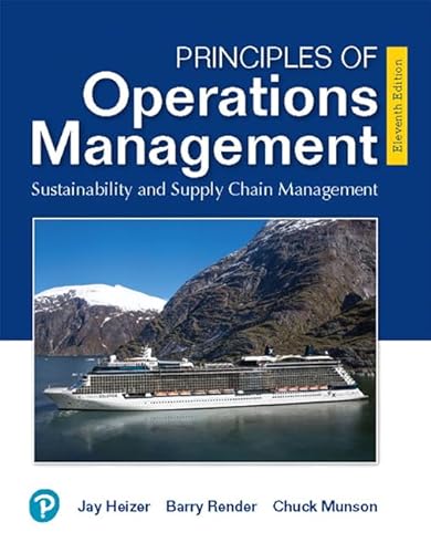 Imagen de archivo de Principles of Operations Management: Sustainability and Supply Chain Management a la venta por Facetextbooks