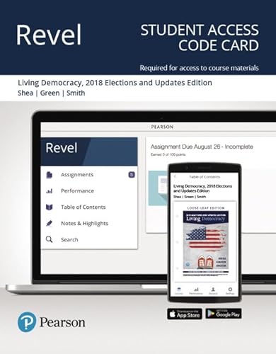 Imagen de archivo de Living Democracy, 2018 Elections and Updates Edition -- Revel Access Code a la venta por BooksRun