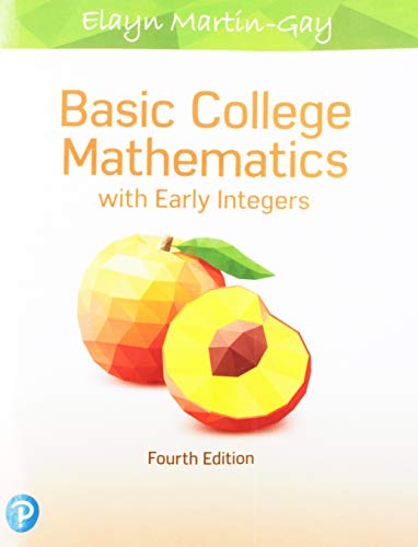 Stock image for Basic College Mathematics with Early Integers for sale by Textbooks_Source