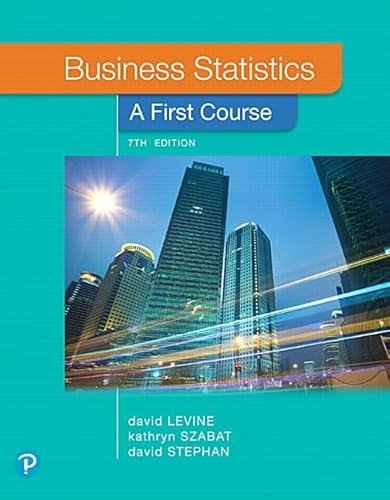 Stock image for Business Statistics: A First Course for sale by Blue Vase Books