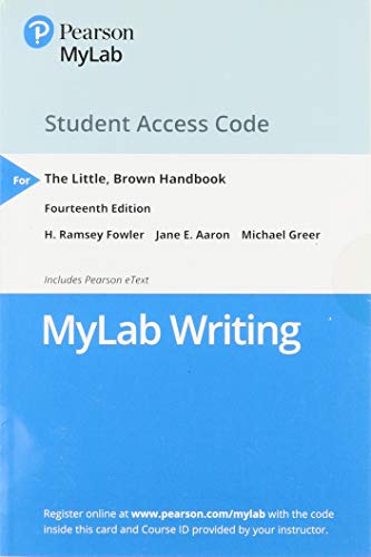 Stock image for NEW MyLab Writing with Pearson eText -- Standalone Access Card -- for Little Brown Handbook (14th Edition) for sale by Bulrushed Books
