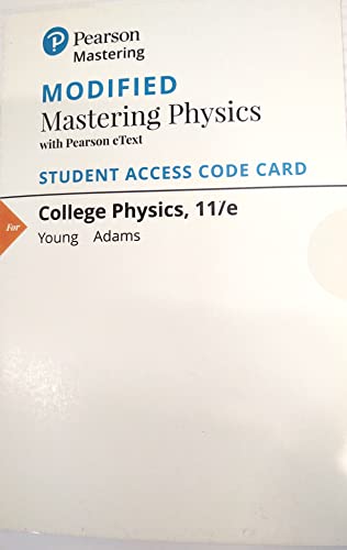 9780135180334: Modified Mastering Physics with Pearson eText -- ValuePack Access Card -- for College Physics