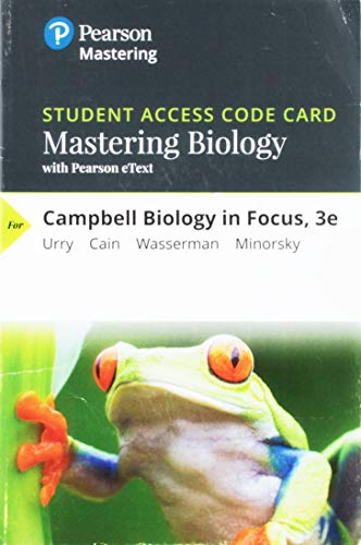 Stock image for Mastering Biology with Pearson eText -- Standalone Access Card -- for Campbell Biology in Focus (3rd Edition) for sale by jasonybooks