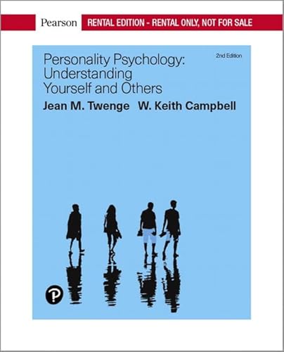 Beispielbild fr Personality Psychology: Understanding Yourself and Others [RENTAL EDITION] zum Verkauf von BooksRun