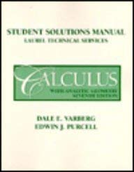 9780135189375: Calculus With Analytic Geometry: Student Solution Manual: Laurel Technical Services