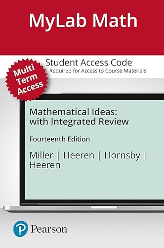 9780135189962: Mathematical Ideas -- MyLab Math with Pearson eText Access Code