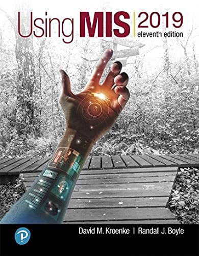 Imagen de archivo de Using MIS (11th Edition) a la venta por SecondSale