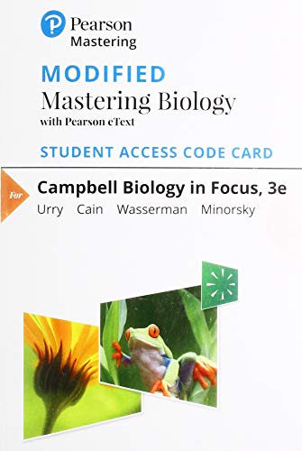 Stock image for Modified Mastering Biology with Pearson eText -- Standalone Access Card -- for Campbell Biology in Focus (3rd Edition) for sale by jasonybooks