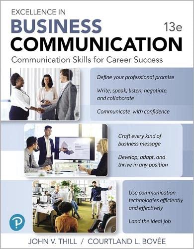 9780135192184: Excellence in Business Communication