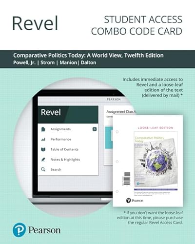 Stock image for Comparative Politics Today: A World View -- Revel + Print Combo Access Code for sale by Bulrushed Books
