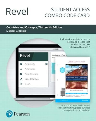 Stock image for Revel for Countries and Concepts: Politics, Geography, Culture -- Combo Access Card for sale by Bulrushed Books