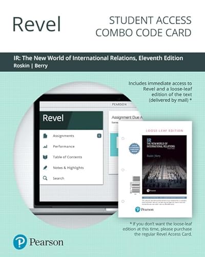 Imagen de archivo de Revel for IR: The New World of International Relations -- Combo Access Card (11th Edition) a la venta por Textbooks_Source