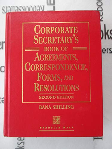 9780135192658: Corporate Secretarys Book Agreements Cor