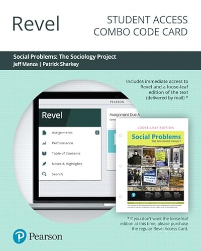 Stock image for Sociology Project, The: Social Problems -- Revel + Print Combo Access Code for sale by Professional Book Services