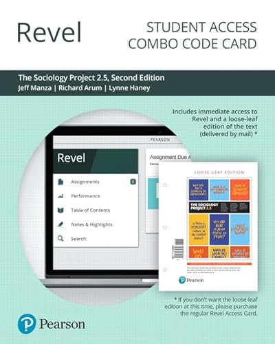 Stock image for Revel for the Sociology Project 2.5: Introducing the Sociological Imagination -- Combo Access Card for sale by Revaluation Books