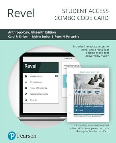 Stock image for Anthropology -- Revel + Print Combo Access Code for sale by Facetextbooks