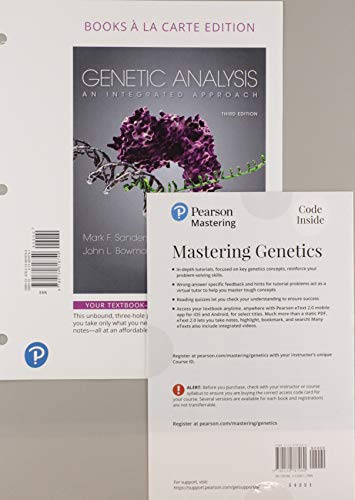 Stock image for Genetic Analysis: An Integrated Approach, Books a la Carte Plus Mastering Genetics with Pearson eText -- Access Card Package (3rd Edition) for sale by GoldBooks