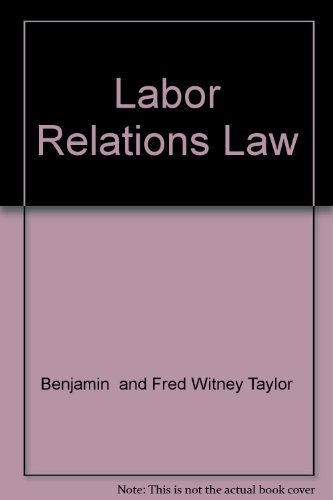 Stock image for Labor Relations Law for sale by HPB-Red