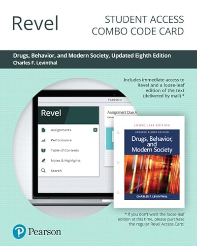 Stock image for Drugs, Behavior and Modern Society, Updated Edition -- Revel + Print Combo Access Code for sale by Textbooks_Source