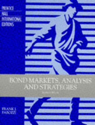9780135203705: Bond Markets: Analysis and Strategies