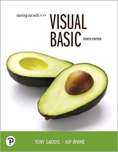 9780135204658: Starting Out With Visual Basic