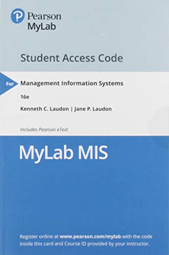 Stock image for Management Information Systems: Managing the Digital Firm -- MyLab MIS with Pearson eText Access Code for sale by One Planet Books