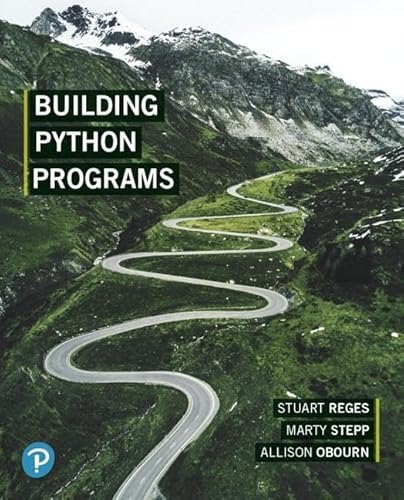 9780135205983: Building Python Programs