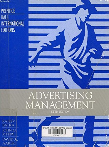 9780135209172: Advertising Management: International Edition