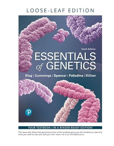 Beispielbild fr Essentials of Genetics (Masteringgenetics) zum Verkauf von BooksRun