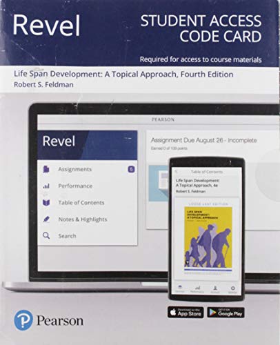 Imagen de archivo de Revel for Life Span Development: A Topical Approach -- Access Card a la venta por Buchpark