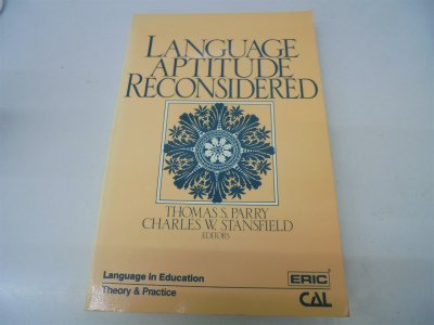 Beispielbild fr Language Aptitude Reconsidered (Language in Education) zum Verkauf von HPB-Red