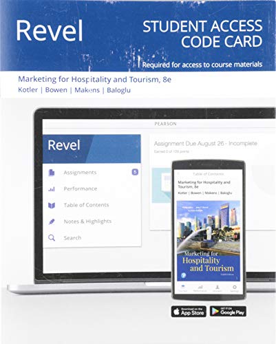 Stock image for Marketing for Hospitality and Tourism -- Revel Access Code for sale by A Team Books