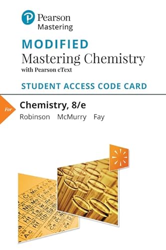 Beispielbild fr Chemistry Modified Mastering Chemistry With Pearson Etext Standalone Access Card: Includes Digital Download zum Verkauf von Revaluation Books