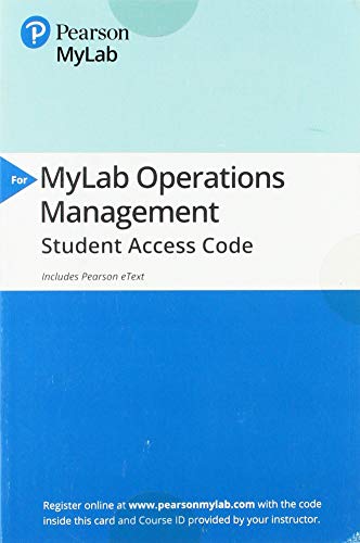 Beispielbild fr Operations Management: Sustainability and Supply Chain Management -- MyLab Operations Management with Pearson eText Access Code zum Verkauf von Textbooks_Source