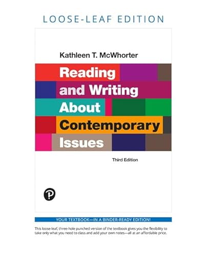 Stock image for Reading and Writing About Contemporary Issues for sale by GoldenWavesOfBooks