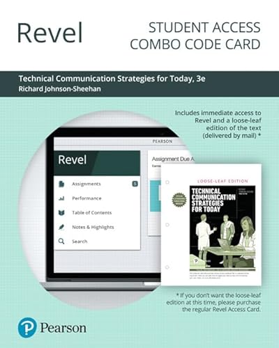 Stock image for Revel for Technical Communication Strategies for Today Combo Access Card for sale by Revaluation Books