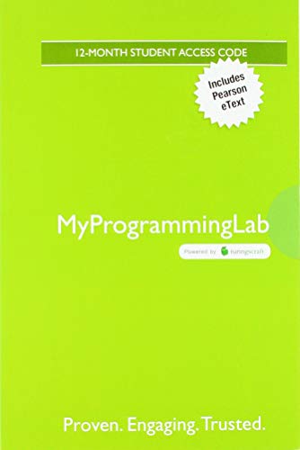 9780135237946: Mylab Programming With Pearson Etext -- Access Card -- for Starting Out With C++: Early Objects