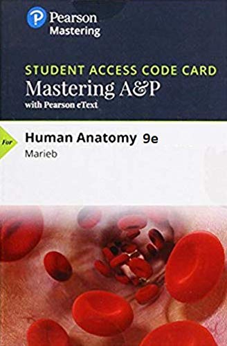 9780135241370: Human Anatomy Mastering A&p With Pearson Etext Standalone Access Card: Includes Digital Download