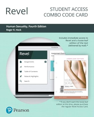 Beispielbild fr Human Sexuality -- Revel + Print Combo Access Code zum Verkauf von Textbooks_Source