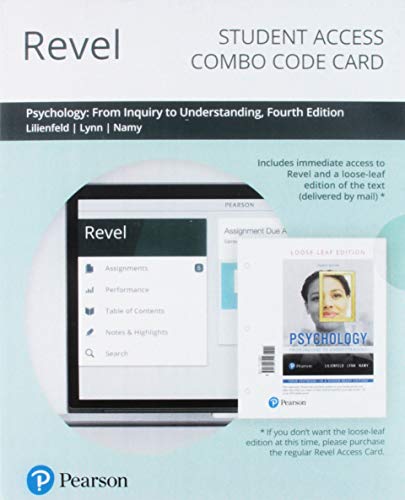 Stock image for Psychology: From Inquiry to Understanding -- Revel + Print Combo Access Code for sale by Textbooks_Source