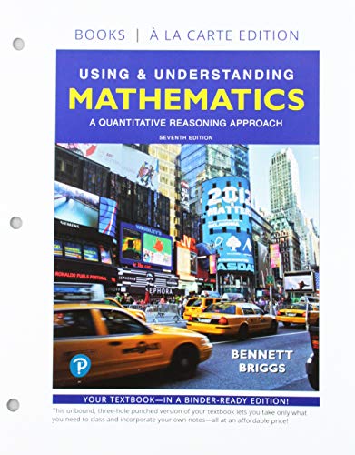 Stock image for Using & Understanding Mathematics: A Quantitative Reasoning Approach, Loose-Leaf Edition Plus MyLab Math with Integrated Review -- 24 Month Access Card Package for sale by Textbooks_Source