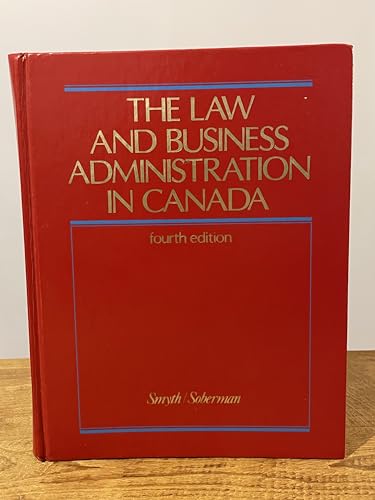 9780135262931: Law and Business Administration in Canada