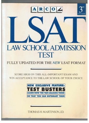 LSAT, Law School Admission Test (9780135264768) by Martinson, Thomas H.; Crocetti, Gino