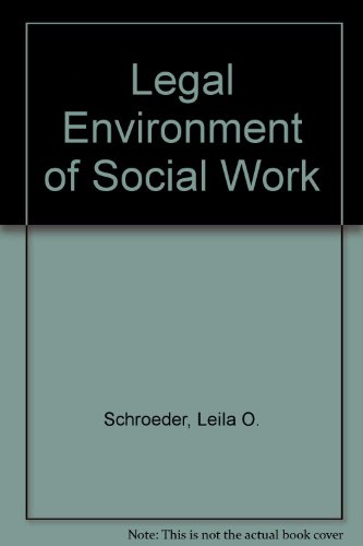 Stock image for Legal Environment of Social Work for sale by General Eclectic Books