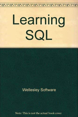 Stock image for Learning Sql/Book and Disk for sale by Hawking Books