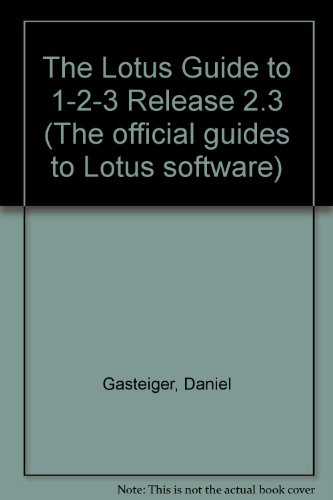 Stock image for The Lotus guide to 1-2-3 release 2.3 for sale by HPB-Red