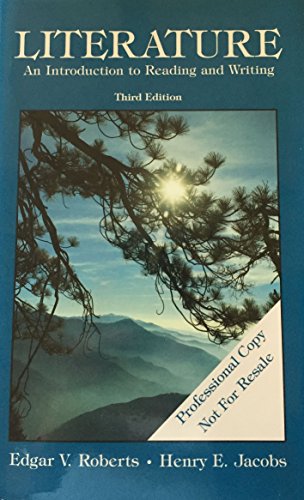 Imagen de archivo de Literature (An Introduction to Reading and Writing) a la venta por Books From California