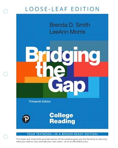 Stock image for Bridging the Gap: College Reading for sale by BooksRun